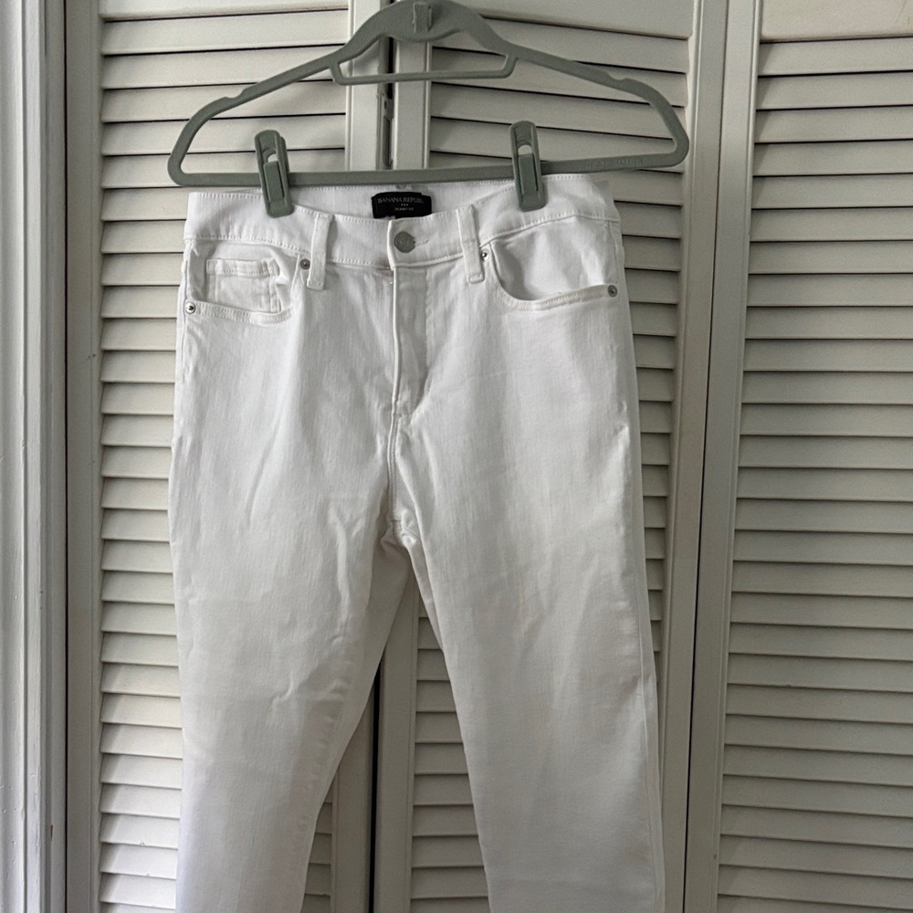 Banana Republic Women's White Skinny Jeans